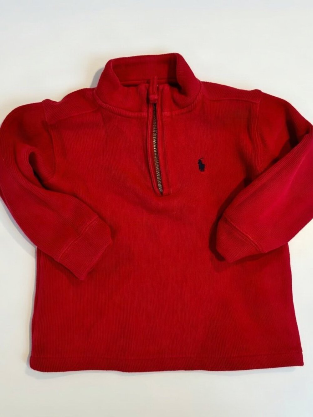 Polo Ralph Lauren Red Half Zip Pullover Sweater 24M